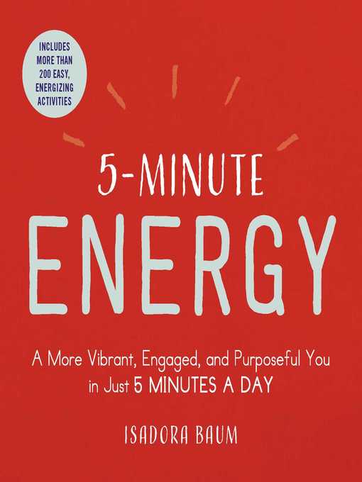 Title details for 5-Minute Energy by Isadora Baum - Available